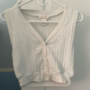 URBAN Romantics White Knit Top